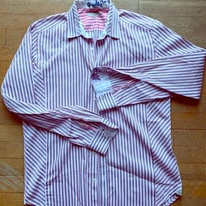 Ted Baker Stripes Long Sleeve Oxford Shirt